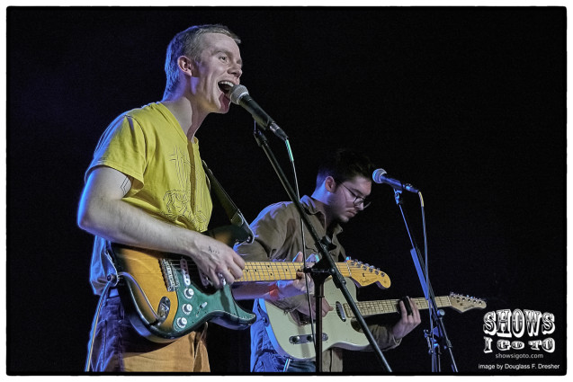 Pinegrove performing at their record release show at the Old Mogul Theatre in Montclair, NJ February 26, 2016.