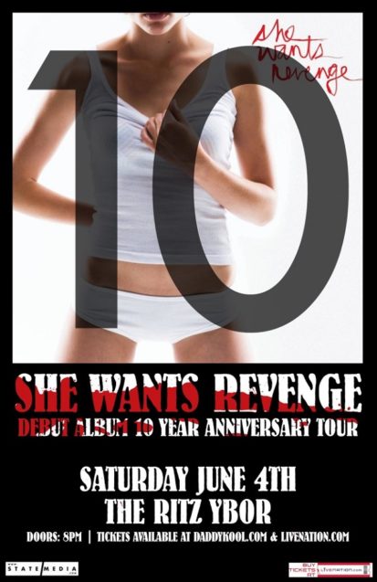 She Wants Revenge Tampa Flyer 2016