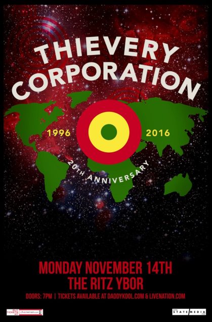 Thievery Corporation Flyer Tampa