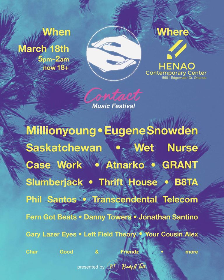 Contact Music Festial Orlando 2017 Lineup