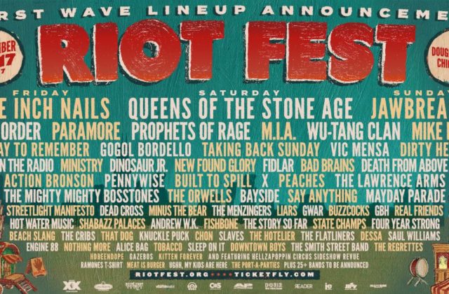 Riot Fest 2017 Lineup Announcment