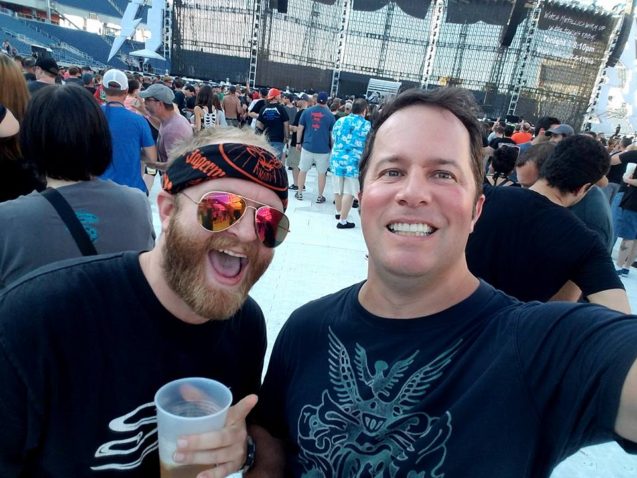 Richie and brother at Metallica Orlando 2017