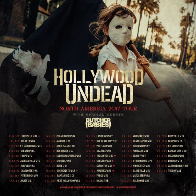 Hollywood Undead Butcher Babies North American 2017 Tour