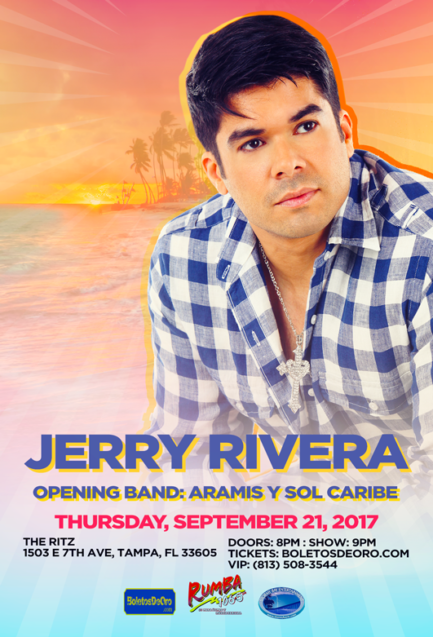 Jerry Rivera Aramis y Sol Caribe tour 2017