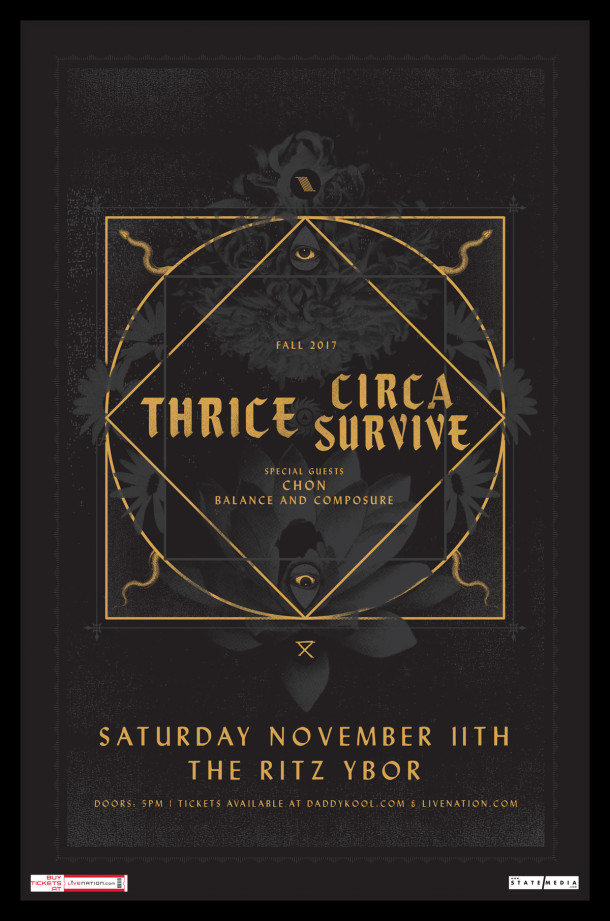 Thrice & Circa Survive, Chon, Balance & Composure Tampa 2017