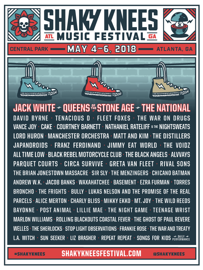 Shaky Knees Music Festival Lineup 2018