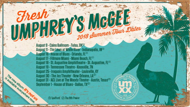 Umphrey's McGee Summer Tour 2018 Spafford The Nth Power