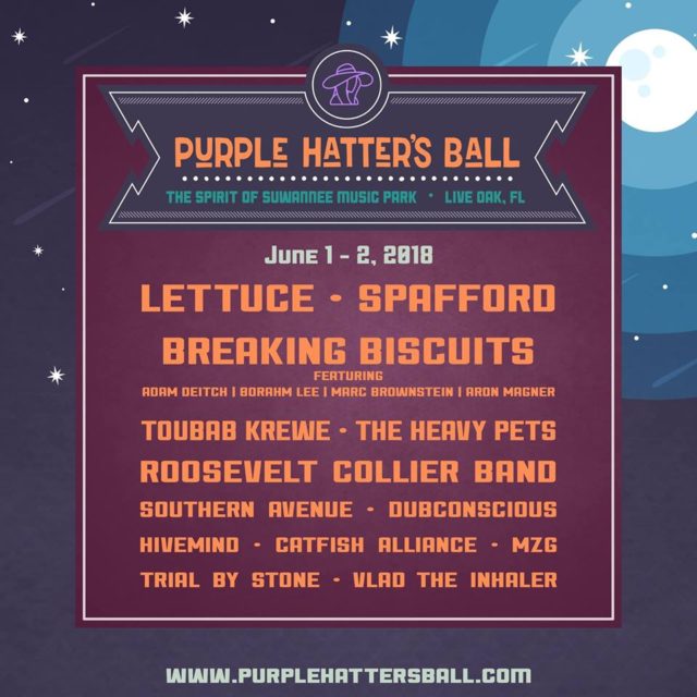 Purple Hatter's Ball 2018 Schedule Lineup 2018