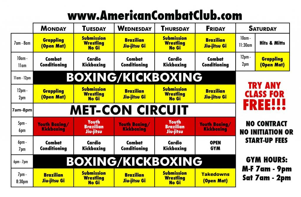 Best MMA Gym Downtown Orlando Schedule