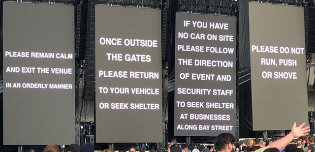 Welcome To Rockville 2019 Rain Closing Sign
