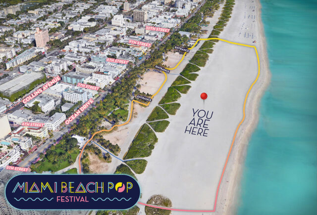 Miami Beach Pop Festival Map Location 2019
