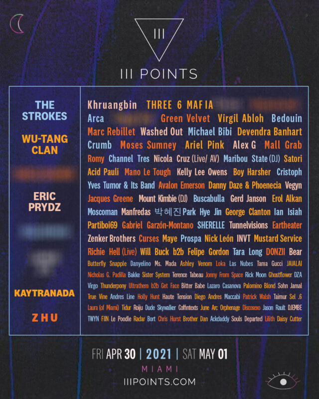 III Points 2021 Lineup Official Announcement