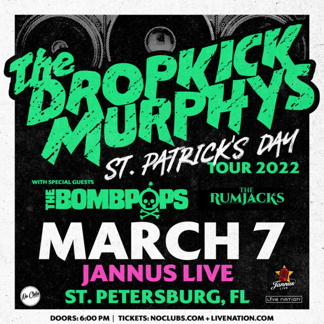 Dropkick Murphys Tickets Tampa FL 2021