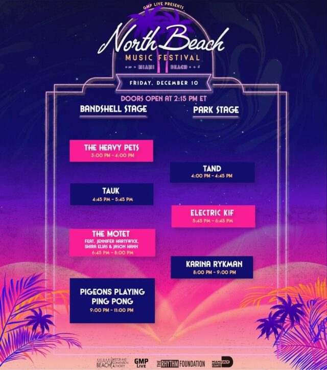North Beach Music Festival Schedule