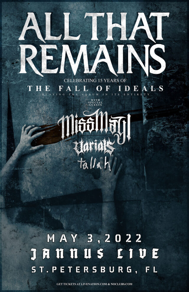 All That Remains Concert Tickets Tampa 2022 new