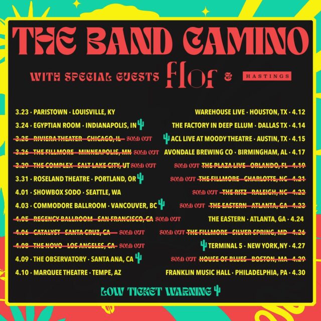 The Band Camino Tour Dates 2022