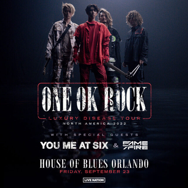 One Ok Rock Tickets Orlando 2022