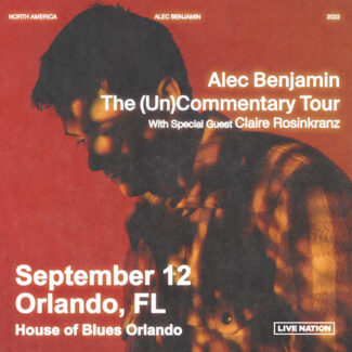 Alec Benjamin Tickets Orlando 2022