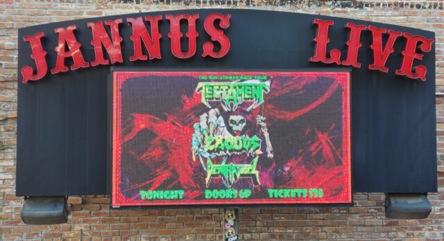 Testament w/ Exodus & Death Angel ⭐ September 20, 2022 ⭐ Jannus Live — St. Petersburg, FL ⭐ Photos by Randy Cook — instagram.com/horns_raised
