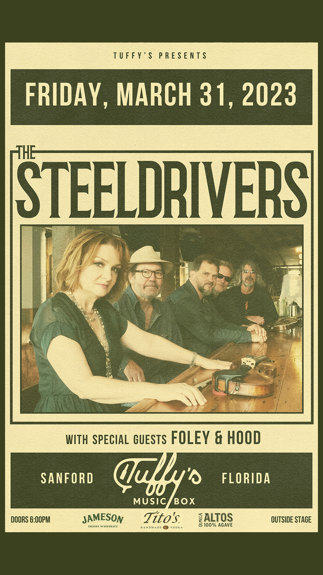 GIVEAWAY — The SteelDrivers at Tuffy's Music Box in Sanford (March 31
