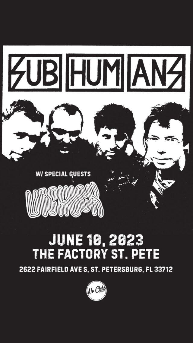 Subhumans Tickets St Pete 2023 Story