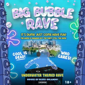 Big Bubble Rave SpongeBob Rave Orlando 2023