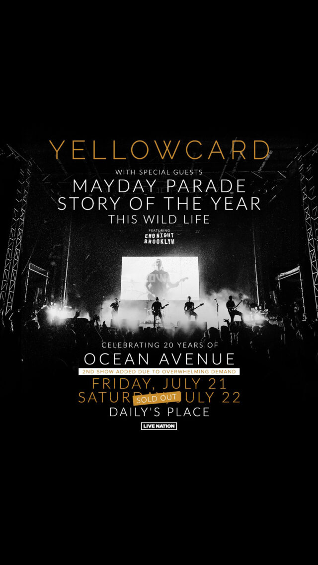 Yellowcard Tickets Jacksonville 2023 Second Show Story