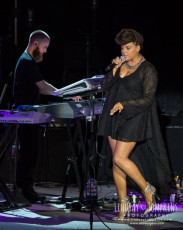 Marsha Ambrosius with John Legend | Live Concert Photos | July 25, 2014 | St. Augustine Amphitheatre