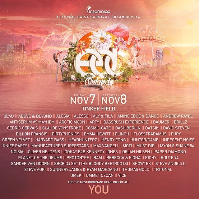 Guide to EDC Orlando 2014 + Official Lineup for Electric Daisy Carnival Orlando 2014 | Music ...