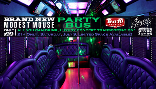 Brand New - Modest Mouse concert party bus orlando
