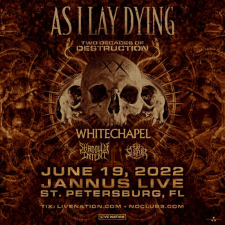 As I Lay Dying Concert Tickets Tampa 2022