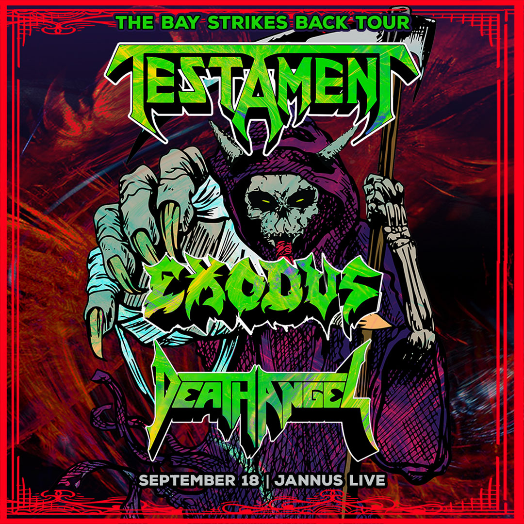 GIVEAWAY — Testament w/ Exodus & Death Angel at Jannus Live (Sep 18) ⋆ Shows I Go To Music