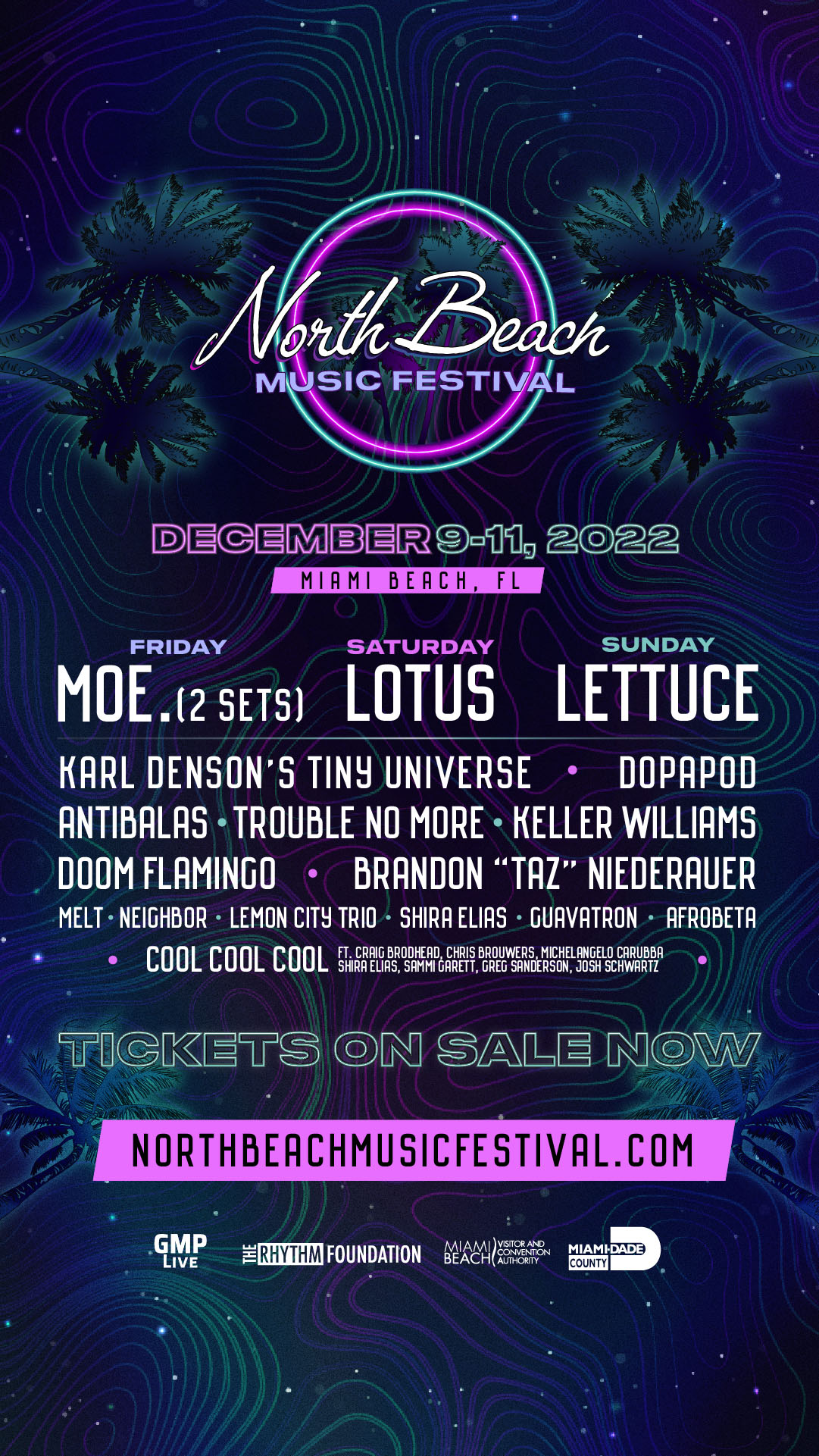GIVEAWAY — North Beach Music Festival (3Day Passes!) in Miami w/ moe