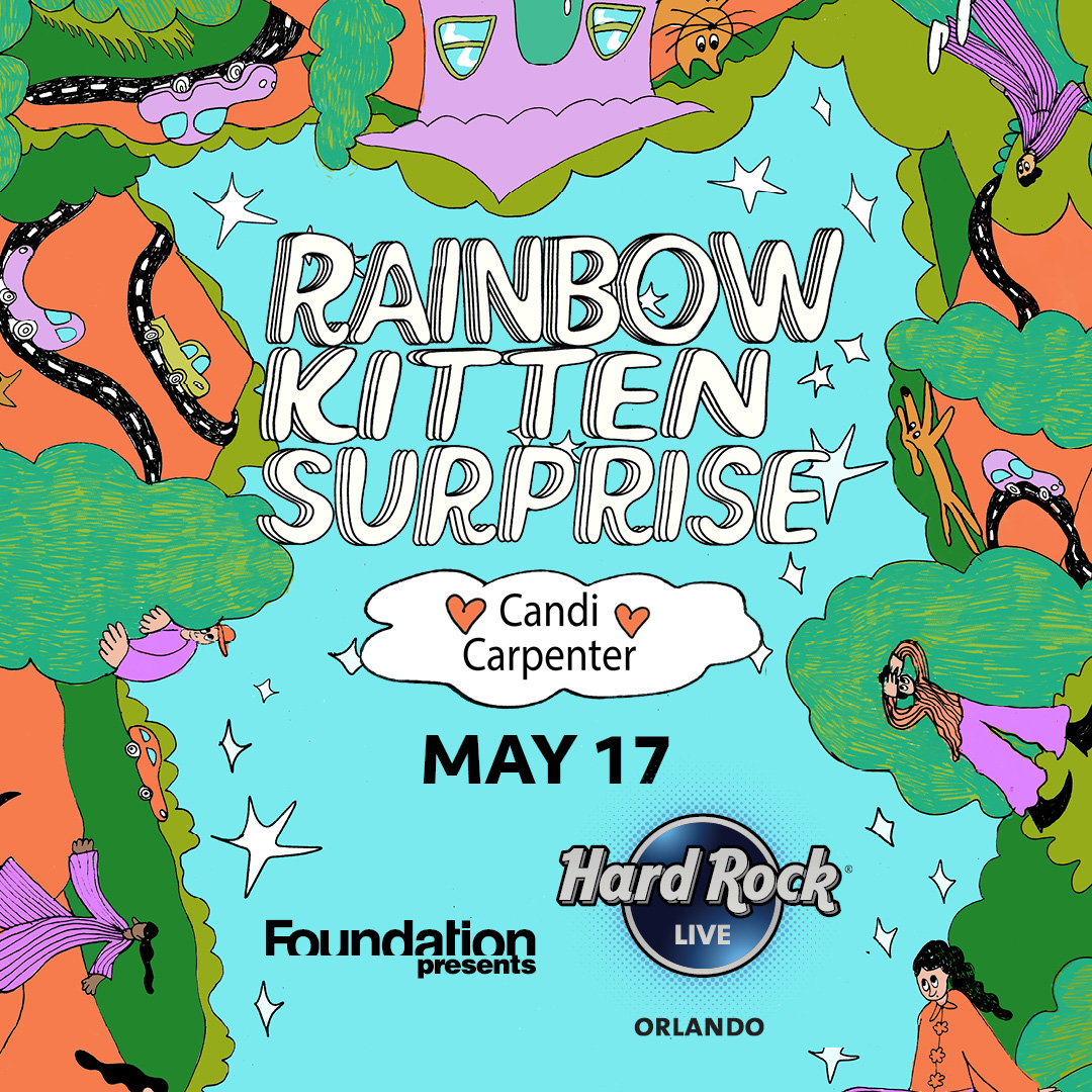GIVEAWAY — Rainbow Kitten Surprise at Hard Rock Live Orlando (May 17) ⋆