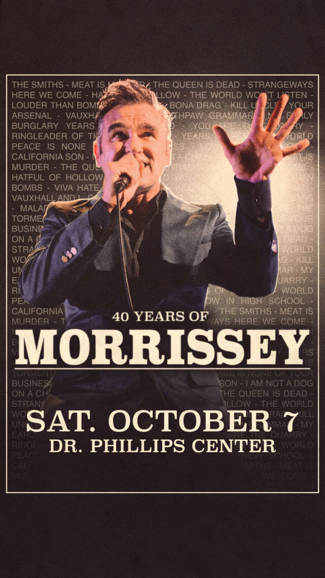 Morrissey Orlando Tickets 2023 Story