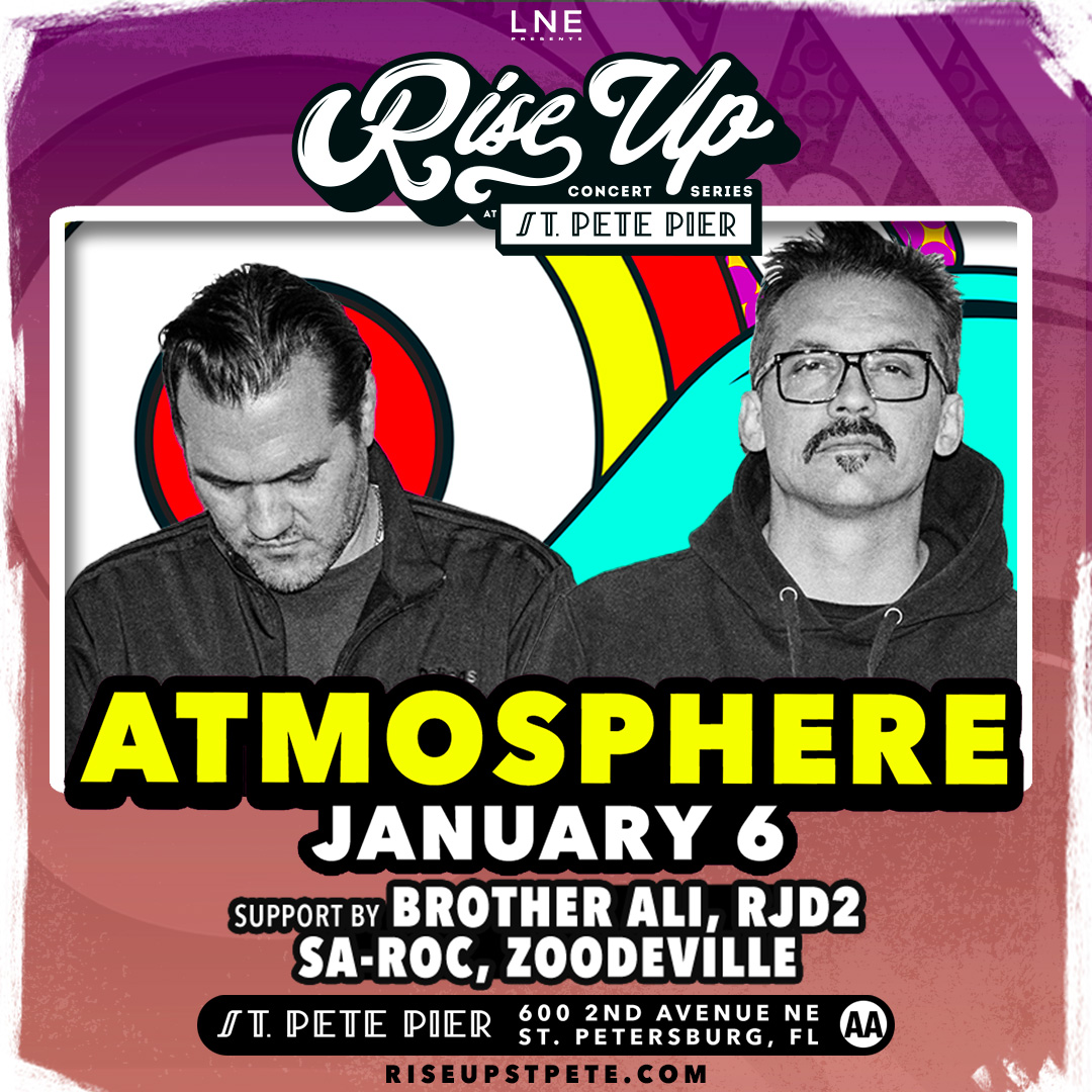 GIVEAWAY — Atmosphere w/ Brother Ali, RJD2 & more at the St. Pete Pier