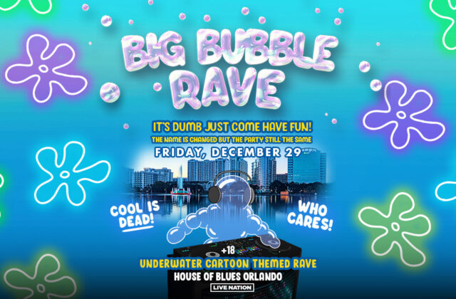 Big Bubble Rave Spongebob Rave Orlando 2023 Giveaway