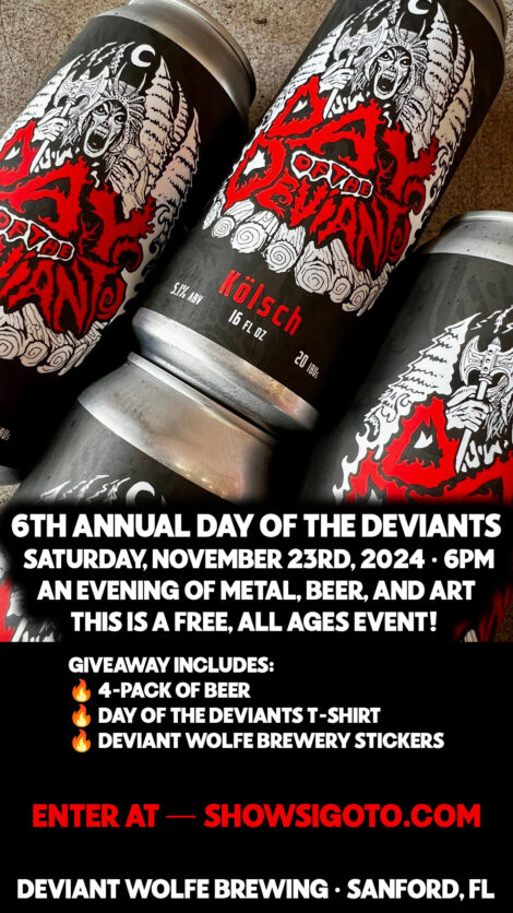 BEER GIVEAWAY — 6th Annual Day Of The Deviants at Deviant Wolfe Brewing ...