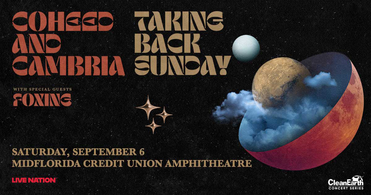 PRESALE + GIVEAWAY — Coheed and Cambria + Taking Back Sunday +