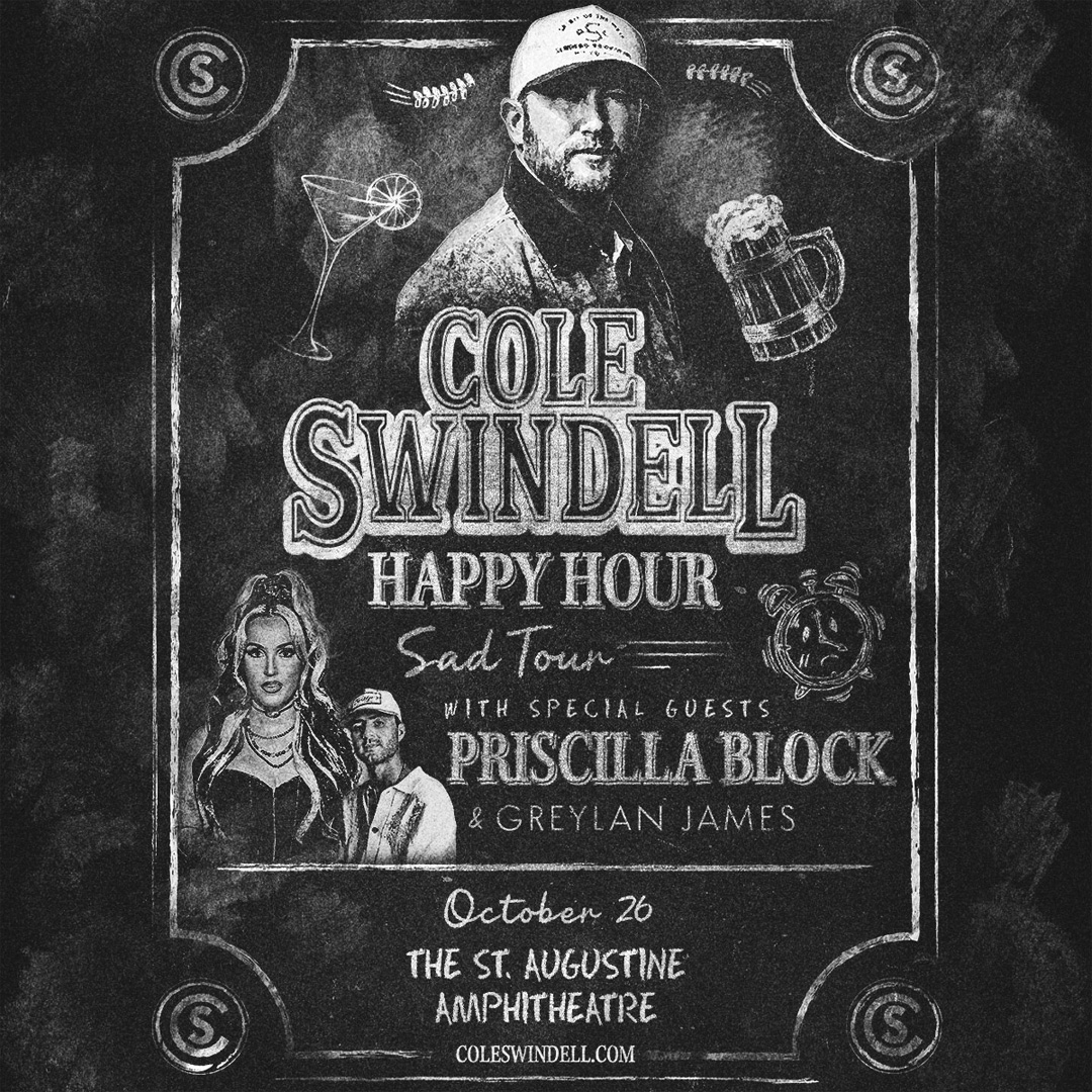 Cole Swindell St Augustine 2025