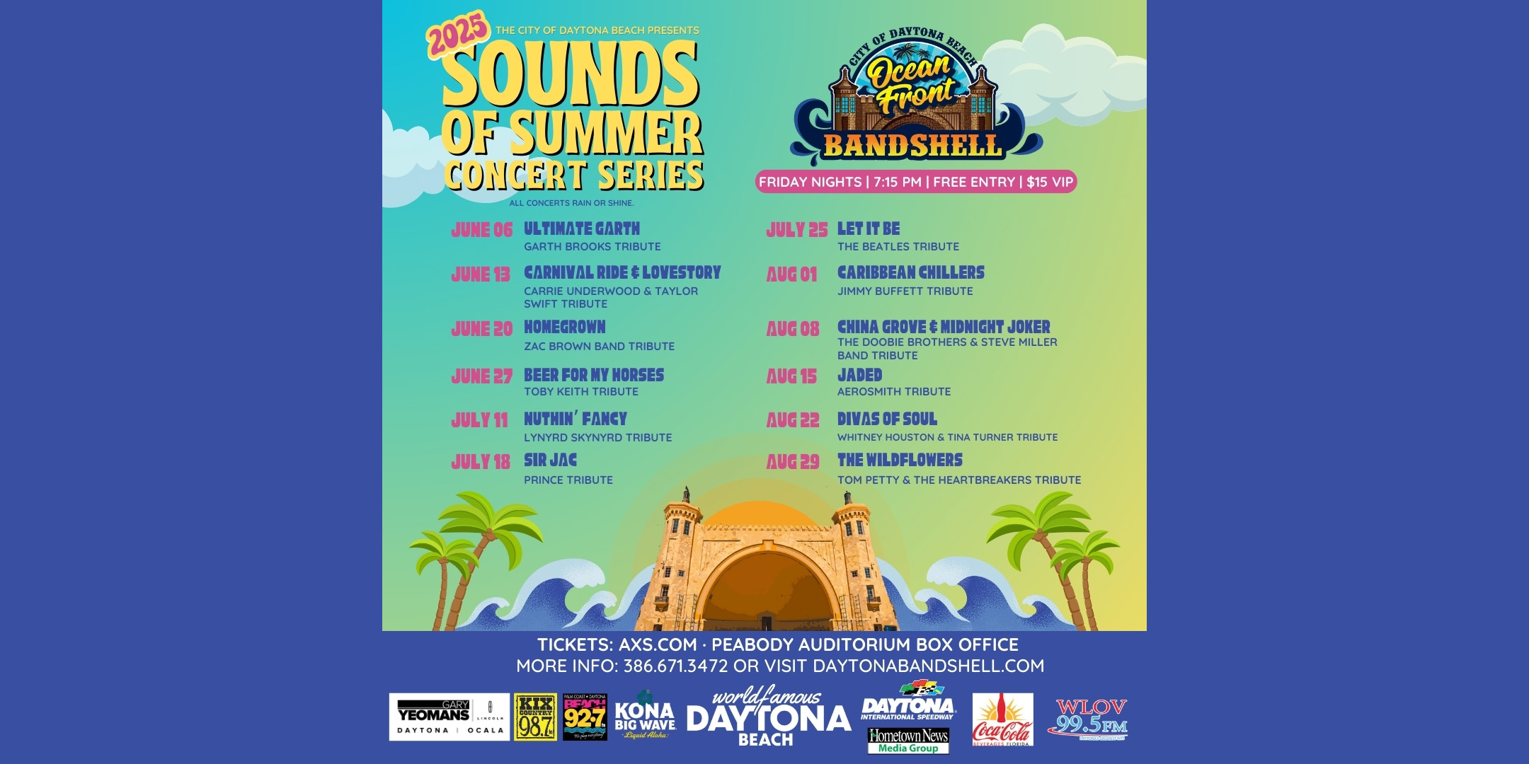VIP 4-PACK GIVEAWAY — Sounds of Summer Concert Series at Daytona