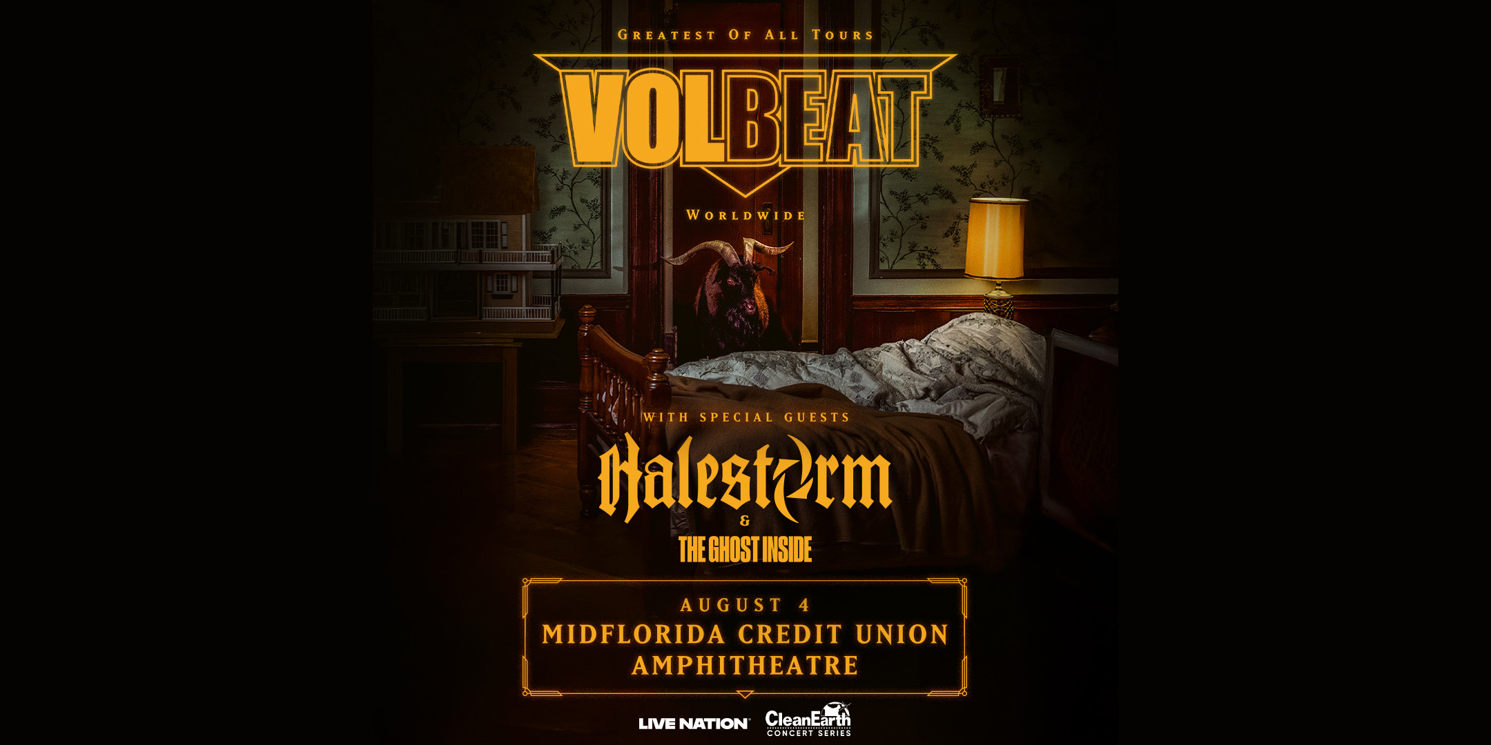 GIVEAWAY — Volbeat w/ Halestorm & The Ghost Inside at MIDFL Amp