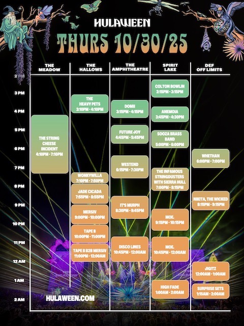 Thursday 10.30.25 Hulaween