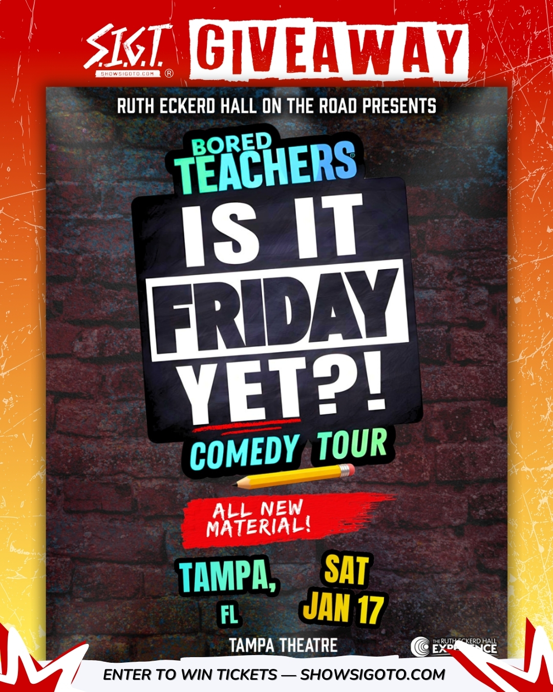 Bored Teachers Tampa Giveaway 2026