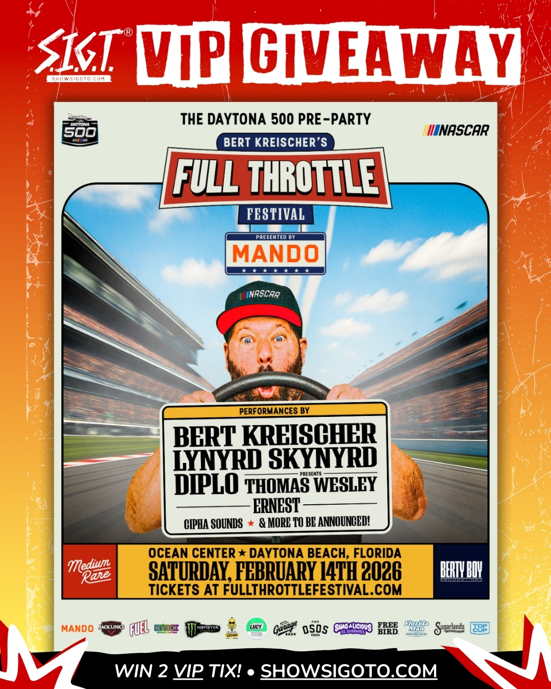 Bert Kreischer Giveaway Daytona 2026 (2)