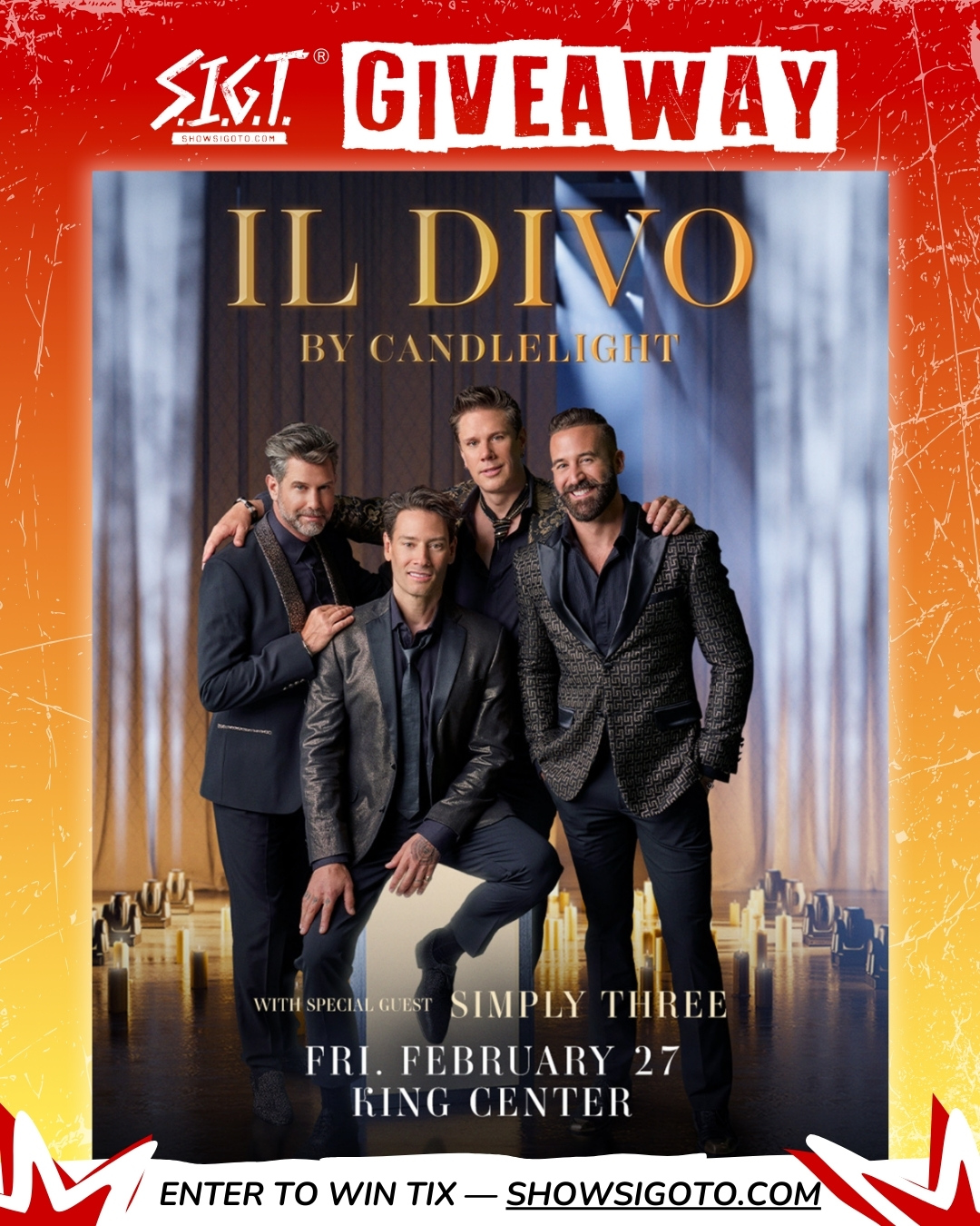 Il Divo Melbourne Giveaway 2026