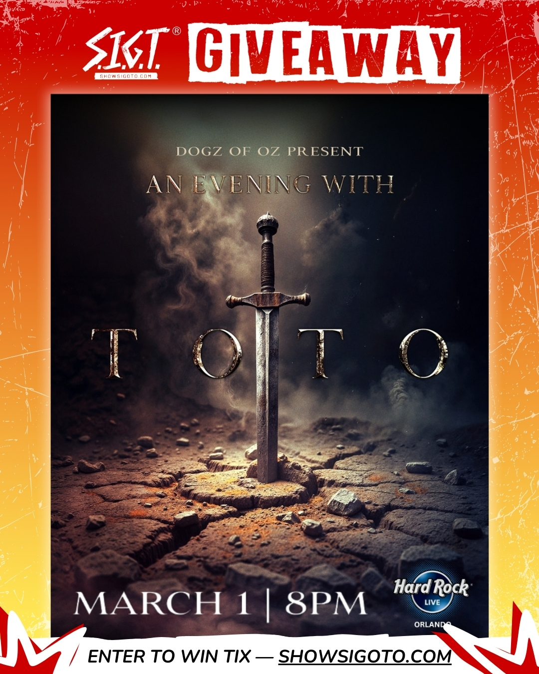 TOTO Orlando Giveaway 2026