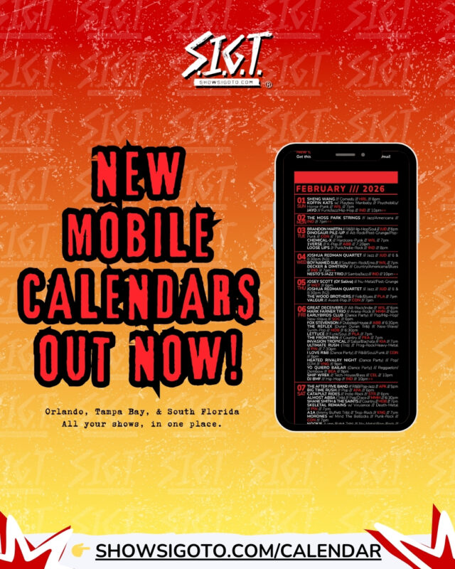 florida live music calendar february 2026