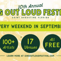 Sing Out Loud Festival 2026 free local showcases in St. Augustine