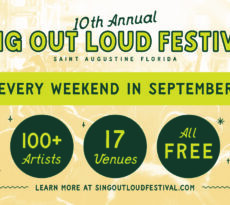 Sing Out Loud Festival 2026 free local showcases in St. Augustine